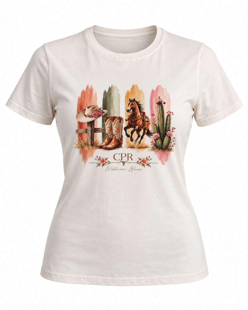 Camiseta feminina T-shirt CPR Wild Weste Horse