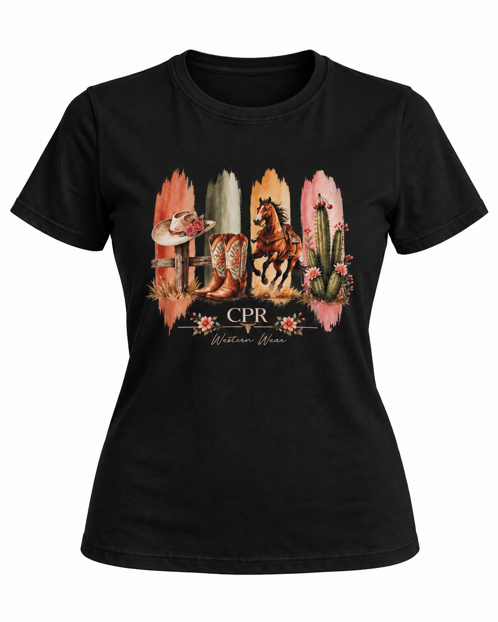 Camiseta feminina T-shirt CPR Wild Weste Horse